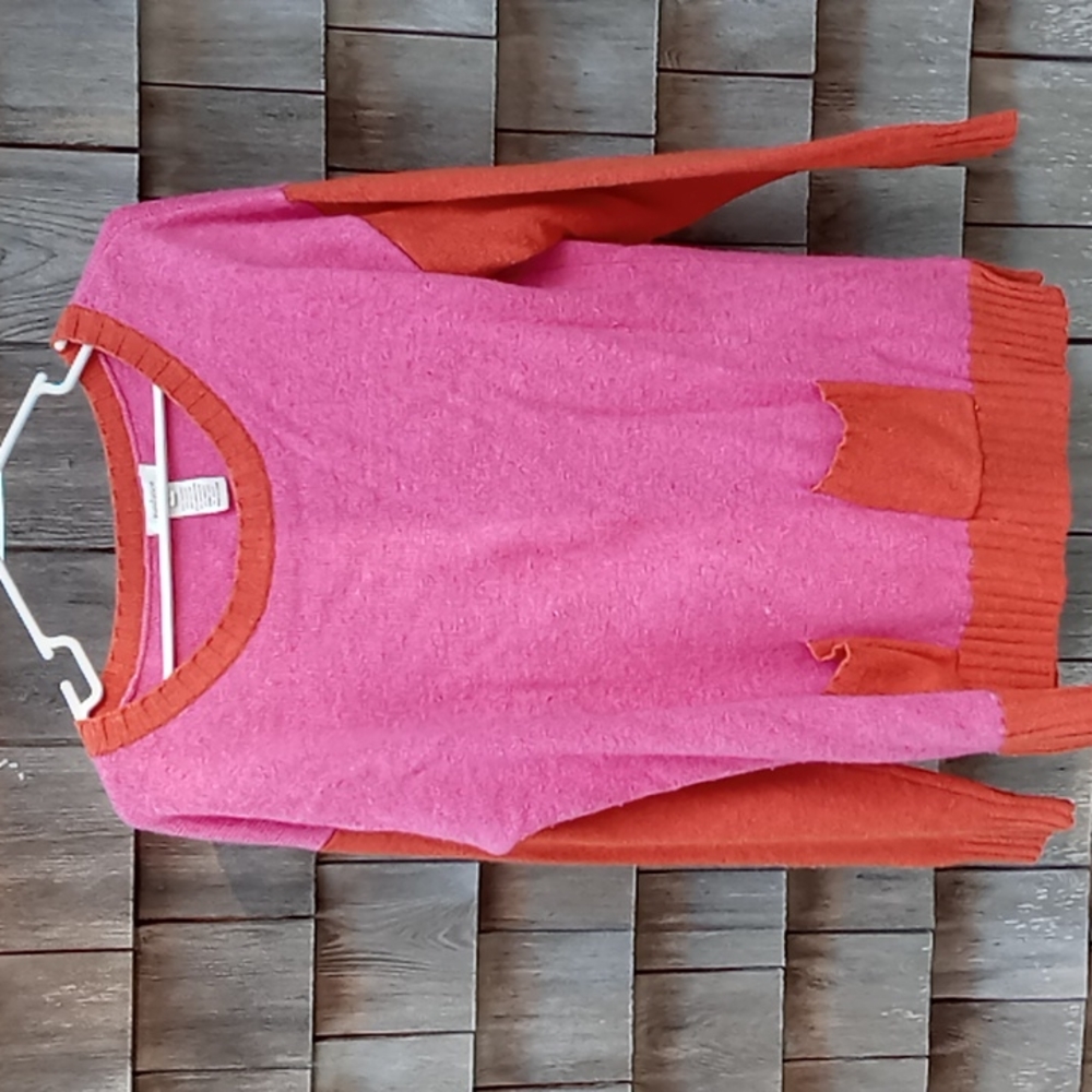 Sundance pink and orange sweater